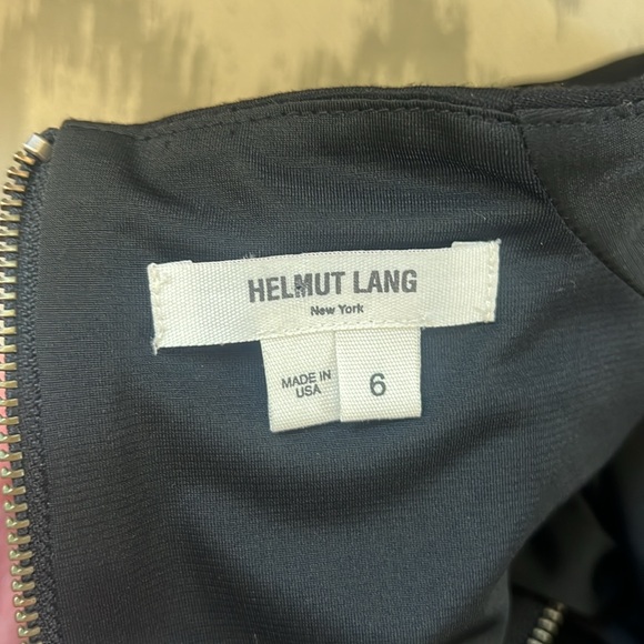 Helmut Lang silk/velvet black dress - Picture 6 of 8